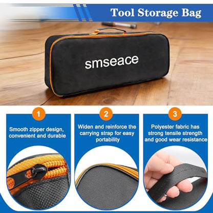 smseace 2020Pcs Heat Shrink Butt Connector,Solder Seal Wire Connectors Kit,Heat Gun and Crimping Tool Pack in Exquisite handbag 22-10AWG Waterproof Electrical Wire Crimp Connectors - size: 2020Pcs
