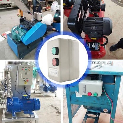 Magnetic Motor Starter 380V 7.5KW-10HP for Air Compressor, 3-Phase/Single-Phase Switch Electric Motor Starter - style: 380v 7.5KW-10HP