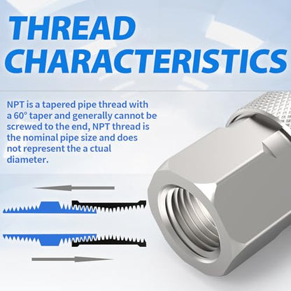 ChillWaves 1/4-Inch Female Industrial Coupler,1/4" NPT Female 4-Ball Quick Connect Air Coupler Air Hose Fittings(12-PACK) - size: 1/4" FNPT