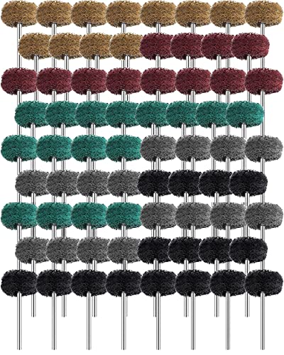 300 Pack Abrasive Wheels 1 Inch Buffing Polishing Wheel, 2.35 mm
