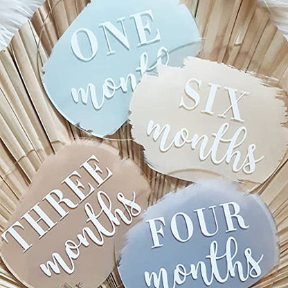 20 Pieces Clear Acrylic Circles 3 Inch Acrylic Plexiglass Disc Transparent Round Acrylic Card Sign for Milestone Markers, Acrylic Place Cards, Painting and DIY Projects - size: 3 Inch
