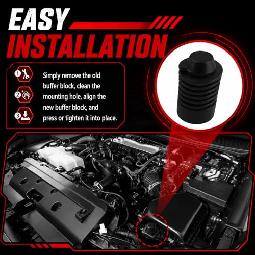 2PCS Hood Bumper Stop Rubber OEM#90541-15019,Car Bumper Damping Rubber Pad for Shock-absorbing and Noise-reducing,Durable Engine Cover Bumpers Damping Cushion Stoppers