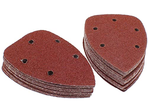 Mouse Detail Sander Sandpaper, 320 Grit, 140mm, 50 Pcs - size: 320 Grit - 50 Pcs