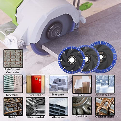 Metal Cutting Diamond Blade - 9" 230MM All Purpose Heavy Duty Cut Off Wheel for Rebar,Steel,Metal,Reinforced Concrete - size: 9"/230mm