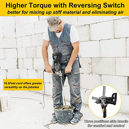 ROLAYSEE TOOLS Mixing Drill, 10-Amp Corded 5/8" Heavy Duty Drill Mixer