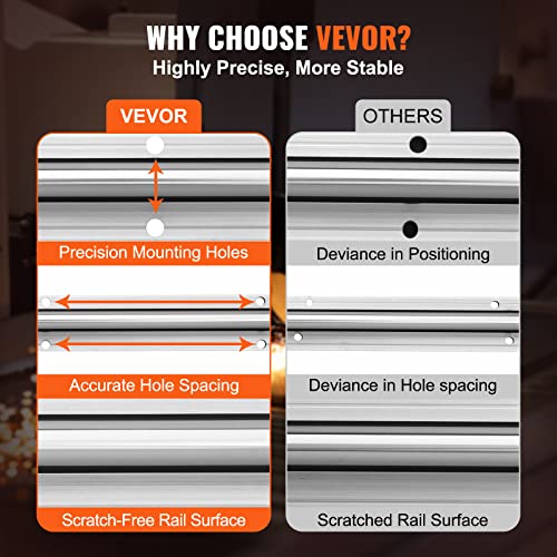 VEVOR Linear Rail Slide SBR20-1800mm 2 PCS and 4 PCS SBR20UU Slide Blocks Linear Guide Rail and Bearings Kit for Automated Machines DIY Project CNC Router Machines - size: SBR 20-1800mm