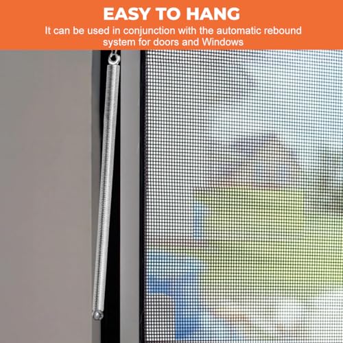 2PCS 20 Inch Screen Door Spring Long Extension Spring Closer with Snap Hooks for Self-Closing Garage Storm Screen Door Replacement Hardware