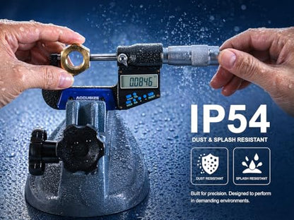 Accusize Industrial Tools Digital Micrometer, 1-2"/25-50 mm, AC21-2022 - size: 1-2'' / 25-50 mm