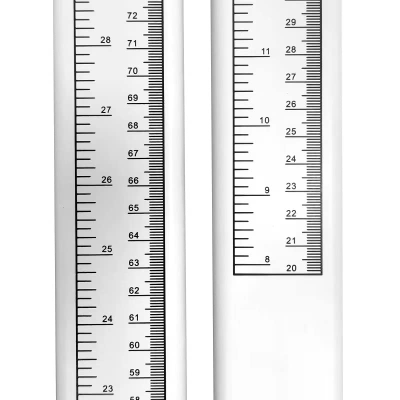 Aluminum Alloy Height Measurement Portable Height Measuring Rod Height Measure 8-82 inch/20-210 cm/Unit with cm & inch 8-82 for Home Office Gym Medical Examination Height Rod