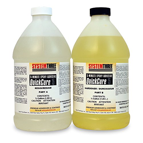 System Three Quick Cure 5 Epoxy Adhesive, 1 Gallon Kit - size: 128 fl oz Kit