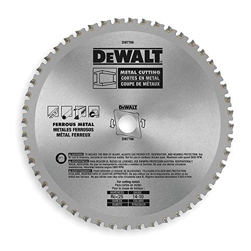 DEWALT Circular Saw Blade, 7 1/4 Inch, 48 Tooth, Ferrous Metal Cutting (DWA7766) - style: 7-1/4-Inch