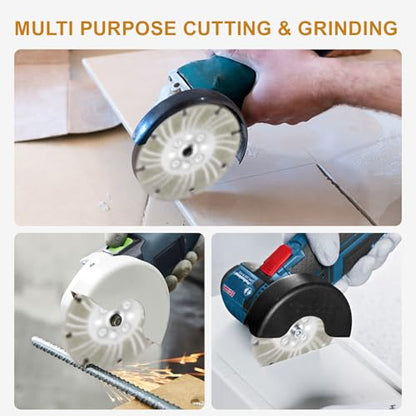 Angle Grinder Diamond Cutting Wheel - electroplated Diamond Blade for Metal, Steel, Concrete, Stone, Tile - 4 1/2, 5, 6 inch Wet/Dry Grinding Wheel (with Flange, 4) - color: With flange, size: 4
