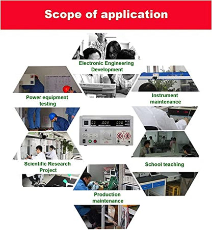 INTBUYING Withstand Hi-Pot Tester Insulation Resistance Tester AC 110V/220V 5KV Test Instruments with Memory Group Digital Display