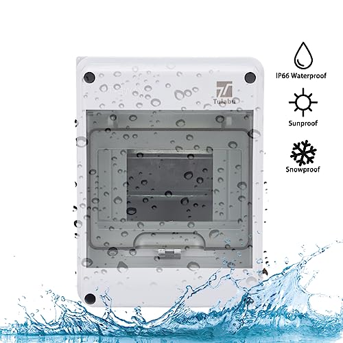 5 Way Circuit Breaker Box, IP65 Waterproof, for Indoor and Outdoor - style: 5 WAY-4.7*6.3*3.7Inch