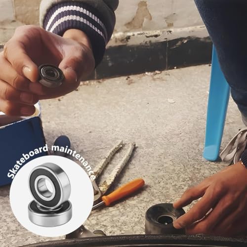 6204-RS Sealed Bearing 2Pcs 6204RS Bearings ID 20mm x OD 46mm x Width 14mm Double Rubber Sealed Bearing Deep Groove Ball Bearing for Wheels, Bike, Mower - size: 6204-RS