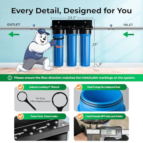 iSpring WGB32B Commercial-Grade Whole House Water Filter System