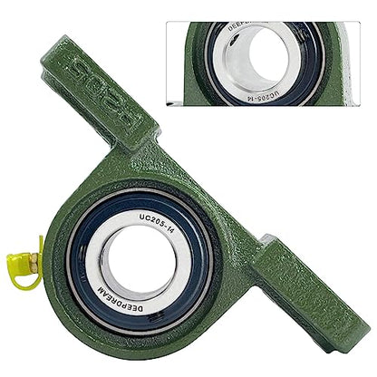 2Pcs UCP205-14 Pillow Block Bearing 7/8" inch Shaft Cast Iron p205 Bearings with 7/8" Bore Mounted Bearing Block Self Alignment - size: UCP205-14-2pcs