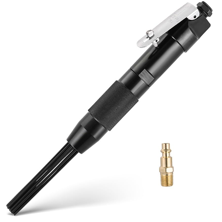 MAOPINER Compact Air Needle Scaler, Pneumatic Rust & Paint Removal Tool