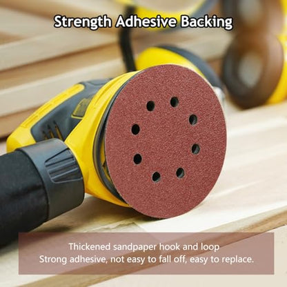 50 PCS 5 Inch 8 Hole Hook and Loop Sanding Discs 80 Grit - style: 80 Grit,50-Pack
