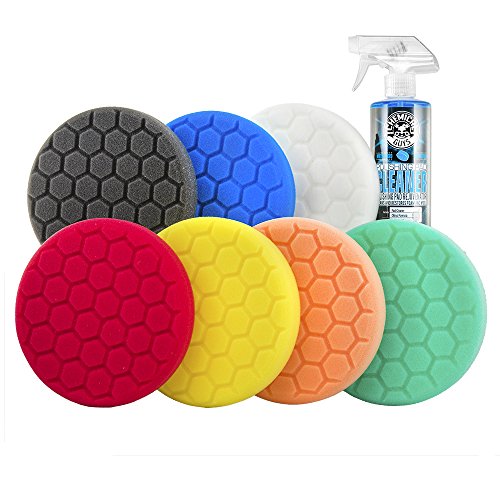 Chemical Guys, Hex-Logic Buffing Pad Kit, 6.5 in, 8-Piece Polishing Set