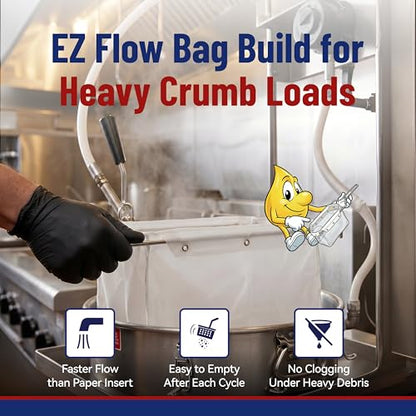 MirOil RC88PS Fryer Oil Filter Bag Only, Part 12855, EZ Flow Series - size: Filter Bag