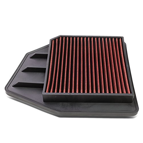 DNA Motoring AFPN-008-RD Clean Air Washable Drop In Panel Air Filter Enhance Engine Performance Power & Acceleration Improve [Compatible with 08-15 Honda Accord Crosstour 2.4L] - style: 08-15 Accord Crosstour 2.4L