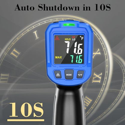 FKM Infrared Thermometer Gun -58°F~1112°F,Non Contact Laser Thermometer Gun - color: Blue