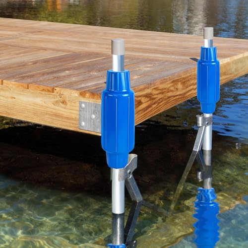 Dock Bumpers for Poles/Post, Boat Dock Bumpers Fenders - color: Blue-2pk, size: 17.6 Inch Length