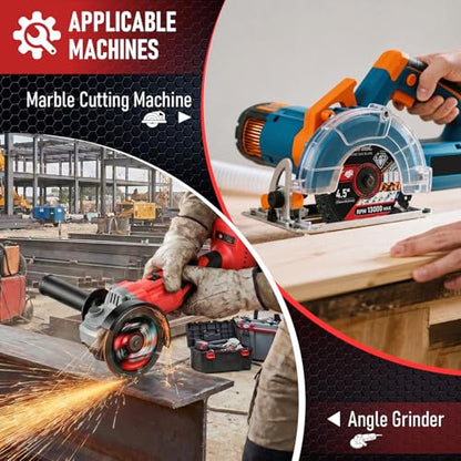 3PCS Diamond Blades, 4.5",Multipurpose, Suitable for Cutting Metal