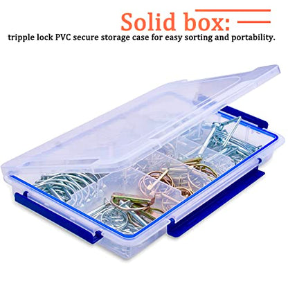 200Pcs Heavy Duty Pin Kit, Hitch Pins, R Clip Hair Pins, PTO Pins - style: 200PCS