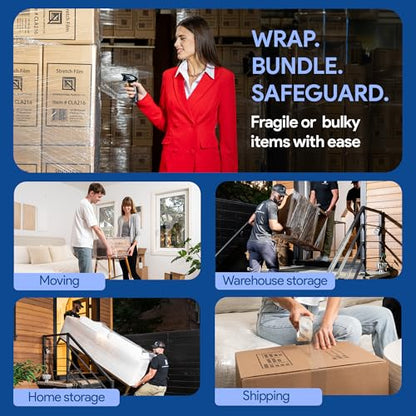 International Plastics Co. 2 Pack of 15'' Stretch Wrap Rotating Handle - size: 2 Pack, style: Extended Handles
