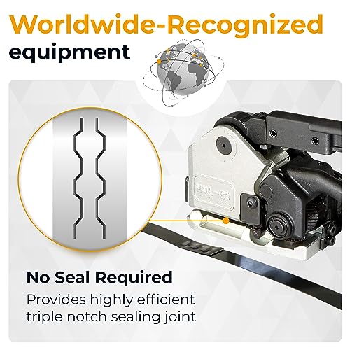 IDL Packaging Teknika MUL-20-58 Heavy Duty Sealless Combination Tool for High Tensile Steel Strapping, 5/8" Strap Width - size: 5/8"