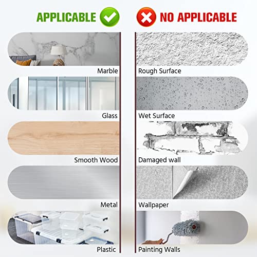 Double Sided Tape, Heavy Duty Mounting Tape Waterproof Foam Tape, 32FT Length, 0.39IN Width for LED Strip Lights, Home/ Office Decor, Made of 3M VHB Tape - size: 33FT