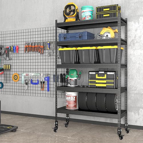 4" Storage Rack Caster Wheels, Fit Boltless Shelving Rack Posts