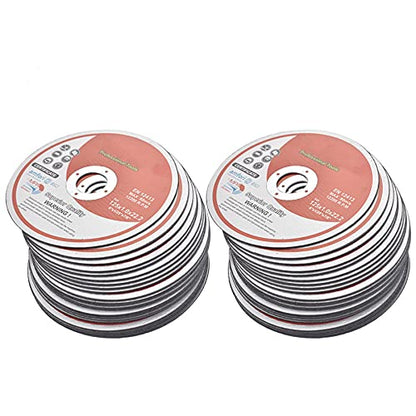 ALL-CARB 50 Pack 5 Inch x 0.040 Inch x 7/8 Inch Cutting Wheel Metal and Stainless Steel Cut Off Wheels Thin Metal Cutting Disc Fit for Angle Grinders - size: 5x0.040x7/8