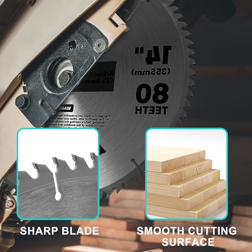 6-1/2 Inch Circular Saw Blade, 5/8" Arbor, 2 Pack - size: 6-1/2" 40&60T (2PCS)
