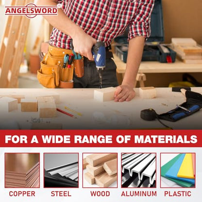 ANGELSWORD 11/16" Reduced Shank Drill Bit for Hard Wood, Mild Steel, Metal - size: G. 11/16 inch