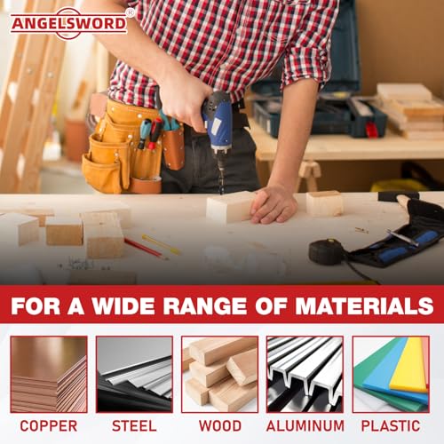 ANGELSWORD 9/16" Reduced Shank Drill Bit for Hard Wood, Mild Steel, Metal - size: I. 9/16 inch