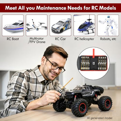 16in1 RC Tool Kit-Hex,Slotted, Socket, Phillips Screwdrivers Set - color: Gold