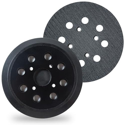 S SATC Replacement Sander Pads 5 Inch 8 Hole Hook and Loop Replacement Pads 2 PCS Orbital Sander Replacement Pads 5” Random Orbit Sanders Replacement Backing Sanding Pad