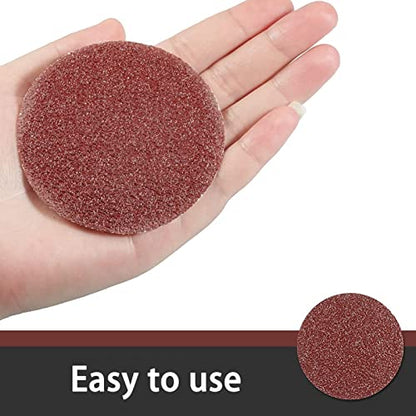130 PCS 3 Inch Sanding Discs Hook and Loop, MAPRIAL 40 Grit Course Sandpaper Attachment for Drill Sander Grinder Rotary Tools, Wood Furniture, Woodworking, Metal Polishing - size: 3 inch - 40 grit