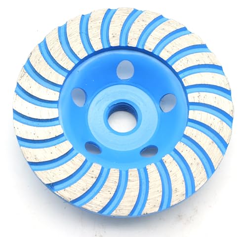 TMAX 4" Diamond Turbo Segment Grinding Cup Wheel 5/8" Arbor on Marble Tile - size: 4 inches