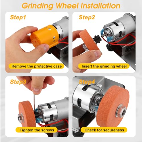Mini Belt Sander for Knife Making, 15° Electric Power Bench Belt Sanders - style: 15 Degree Belt Sander
