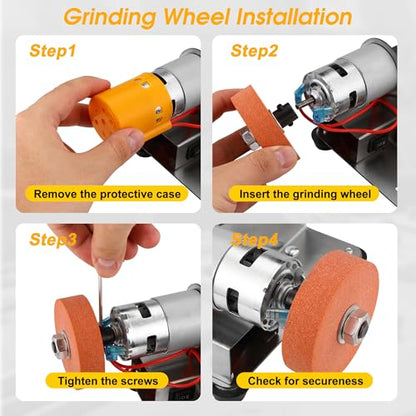 Mini Belt Sander for Knife Making, 15° Electric Power Bench Belt Sanders - style: 15 Degree Belt Sander