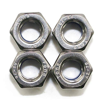 Fullerkreg M12x1.75mm Self-Locking Nylon Insert Hex Lock Nuts - size: M12 14Pcs