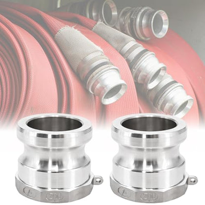Ketofa 2" Type A Aluminum Camlock Fittings, Quick Connect Coupler, 2-Pack