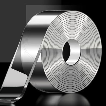 Qoqooice Nano Double Sided Tape Heavy Duty Mounting Tape 1.18" x 33 FT Resistente Clear Super Stick Tape with High Tack Strong Grip Picture Hanging Strips Adhesive Poster Carpet Tape - size: 1.18 Inch x 33 FT