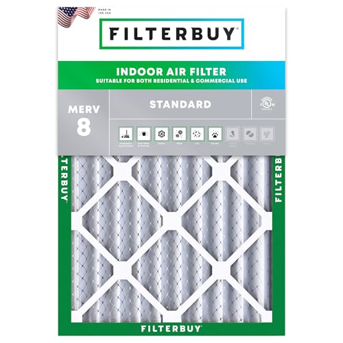 Filterbuy 18x24x4 Air Filter MERV 8 Dust & Allergy Defense (1-Pack) - size: 18x24x4