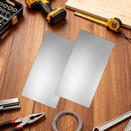 6 Pcs 18 Gauge Cold-Rolled Steel Plates,12"X6" Sheet Metal Cold Rolled - size: 12"x6", 18 Gauge