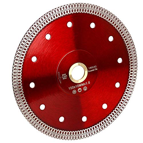 6 Inch Super Thin Diamond Tile Blade for Cutting Porcelain Tile Granite Marble Brick - size: 6"-1pc